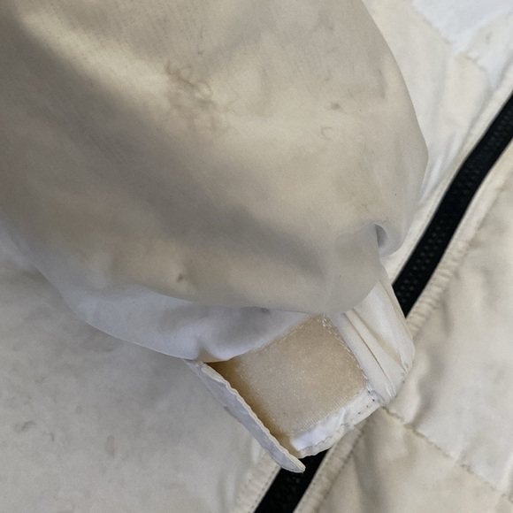 Cherokee Down Puffer jacket Coat Womens M White zippers Ski Warm winter Y2K - Picture 7 of 11